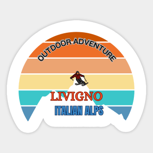 Livigno - Italian Alps Ski Sticker